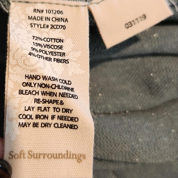 EUC SOFT SURROUNDINGS LUMINE SPARKLE SURPLICE SWEATER DRESS IN DUSTY AQUA SZ M - Picture 11 of 12